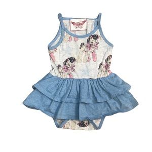 🆕 Paperwings Organic rocking horse onesie dress